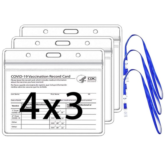 CDC Vaccination Card Protector 4 X 3 Inches Vaccine Card Holder. (4 pack) - Picture 1 of 6